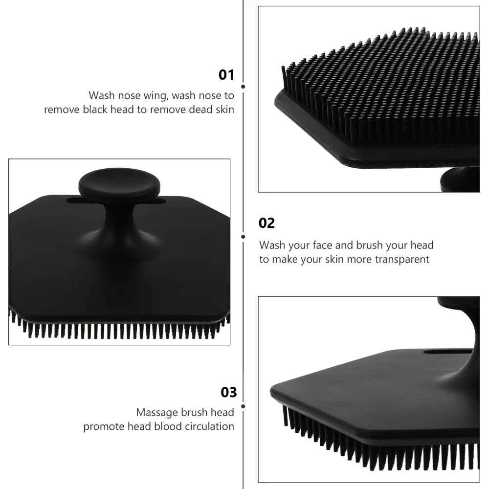 1Pc Bathroom Silicone Bath Scrubbers Multifunctional Bath Tool for Body Head Use