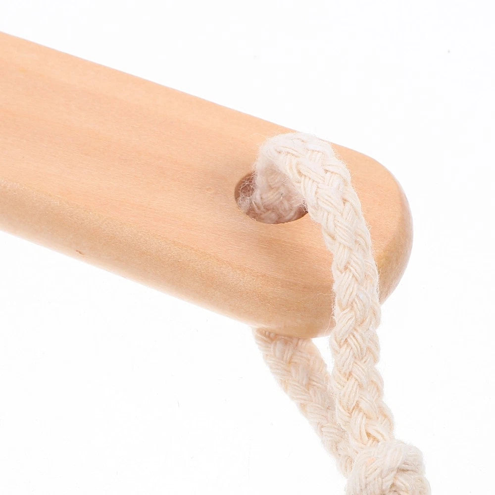 Long Handle Loofah Stick Bath Brush for Body Exfoliation and Cleaning