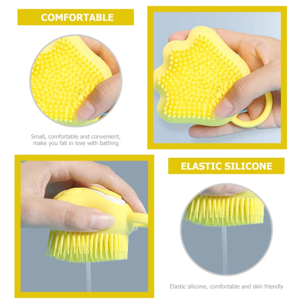 Cat Claw Bath Brush Child Baby Silicone Children Bathing Infant Shower