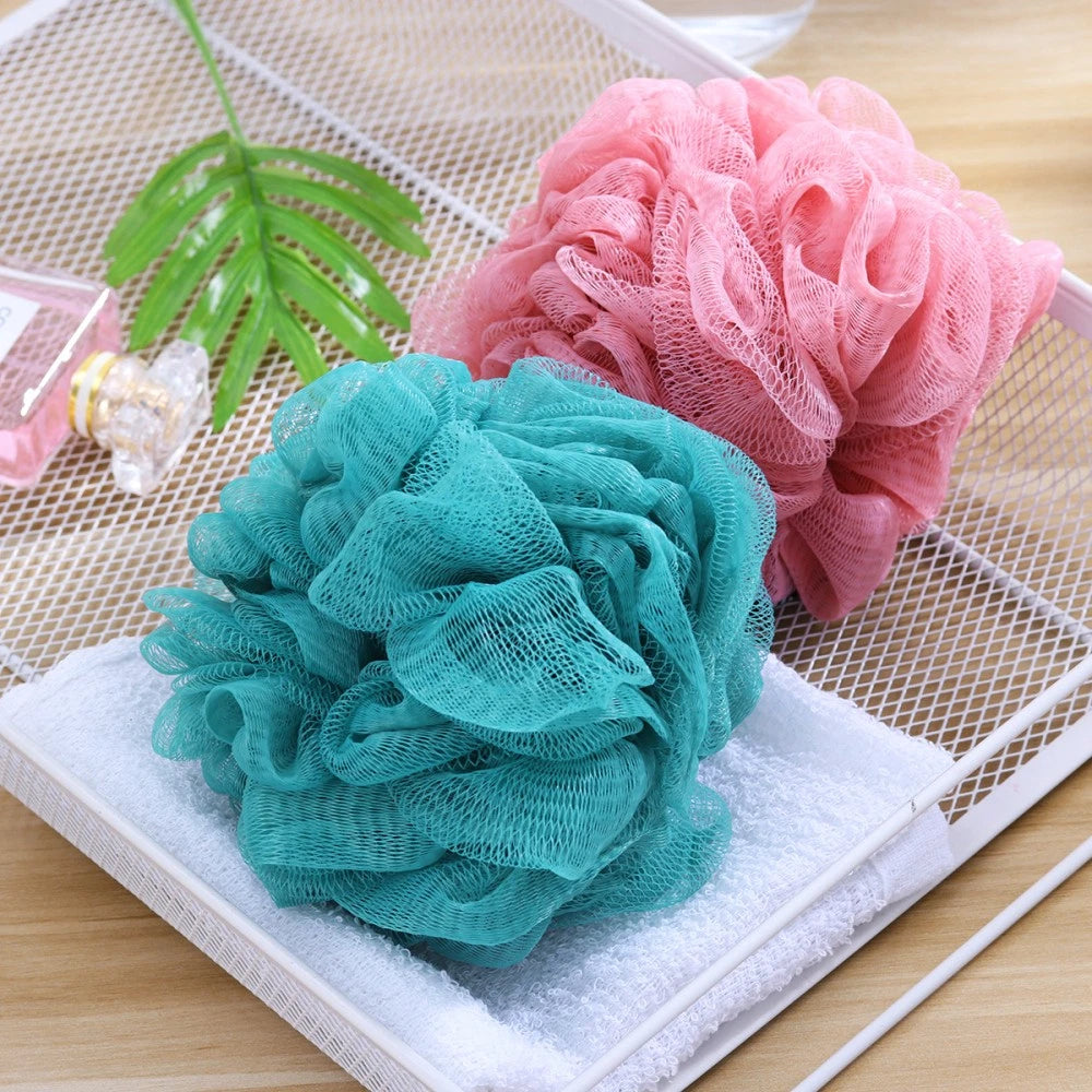 Bath Ball Bathroom Accessories Body Scrubber Exfoliator Loofah Bathtub