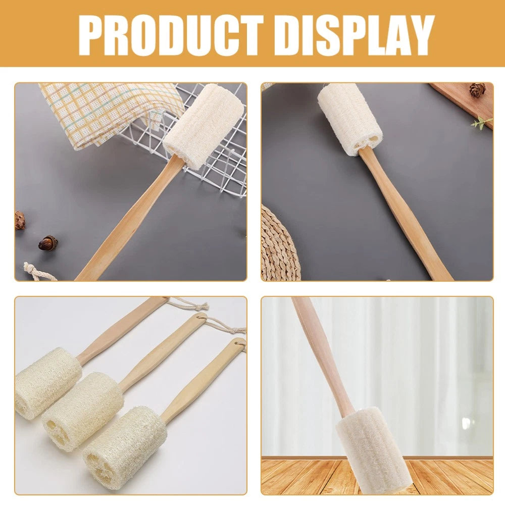 2Pcs Long Handle Back Scrub Brush for Bathing Shower Exfoliating Skin Care
