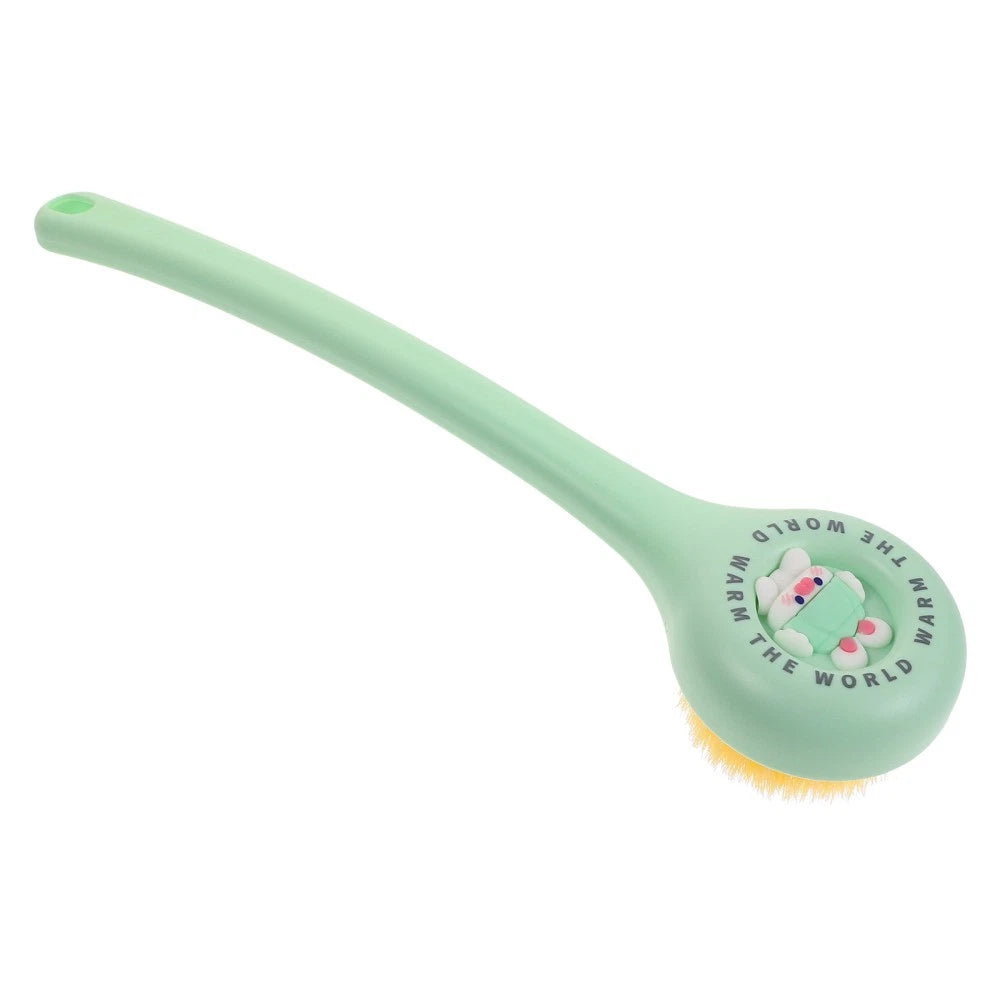 Bath Brush and Towel Girl Back Scrubber for Shower Women Long Handle