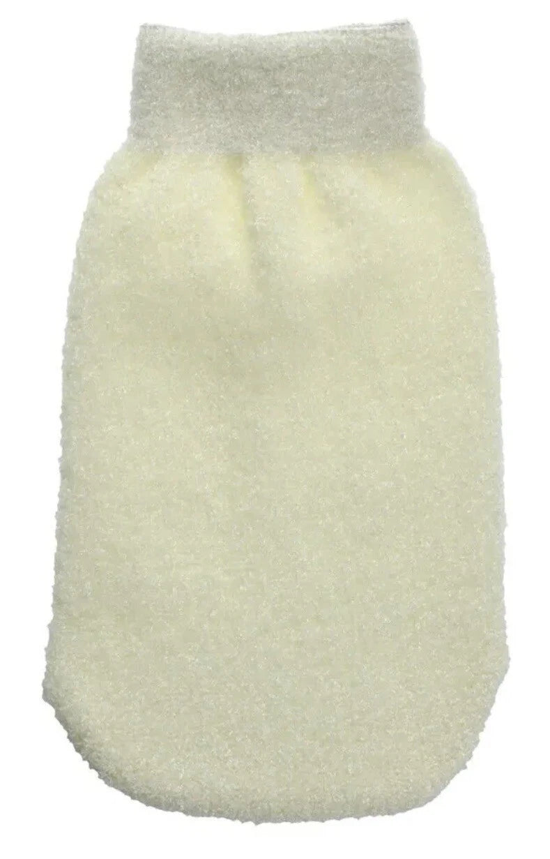 SPA Ivory Coconut Infused Exfoliating Bath Mitt Shower Bathing Personal Care