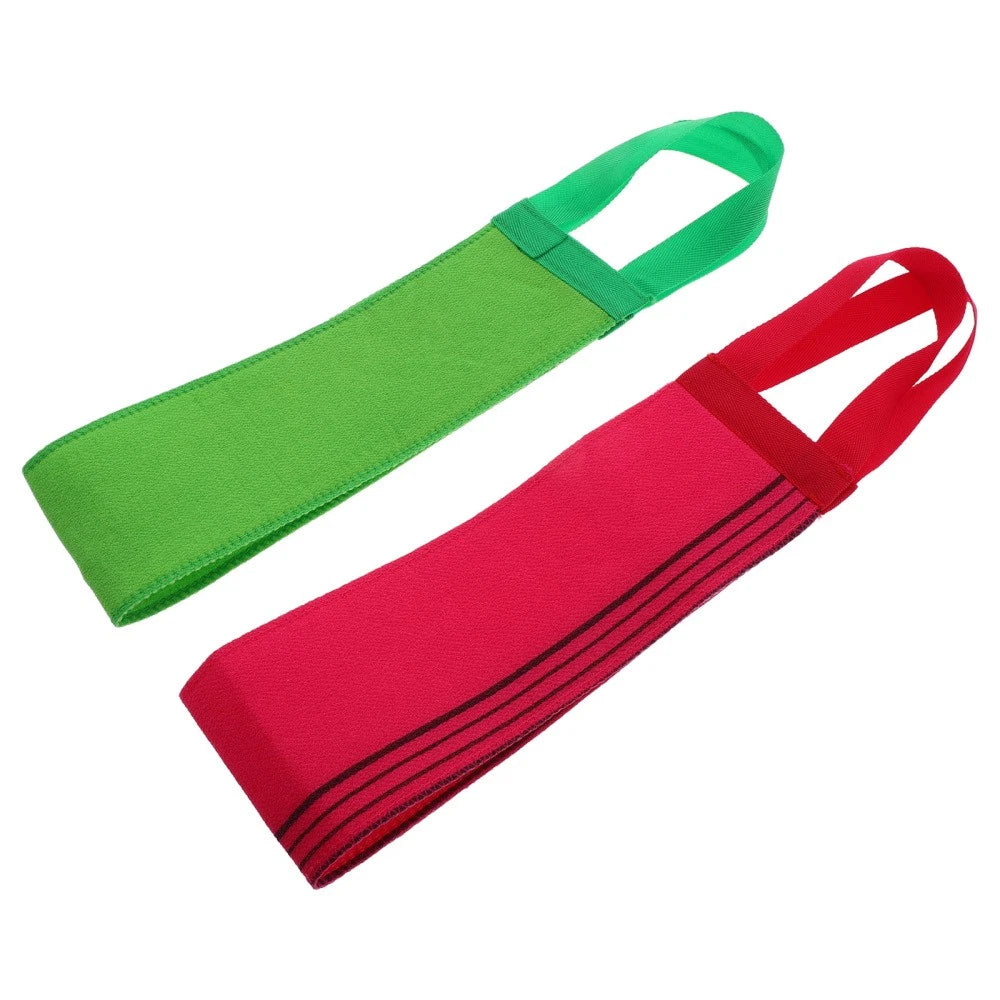 2 Pcs Bath Towel Back Brush for Shower Women Asian Exfoliating Washcloth