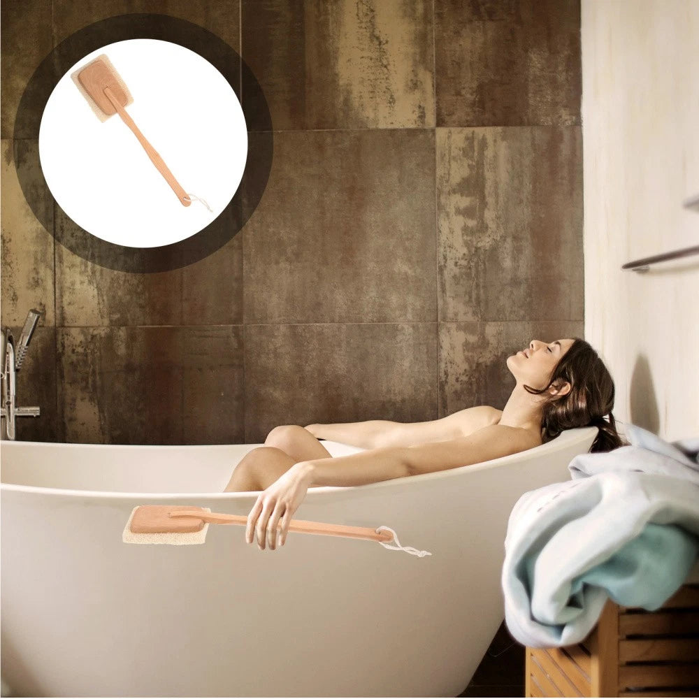 Back Massage Brush Shower for Men Scrubber with Long Handle Exfoliating