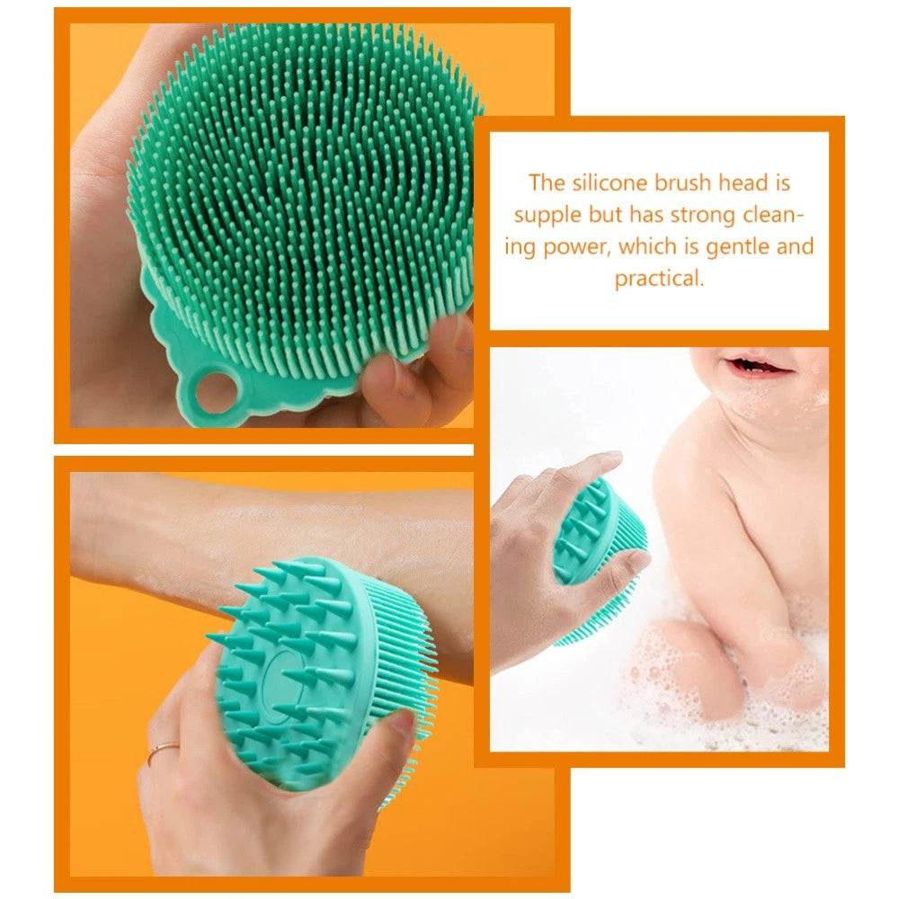 Silicone Bath Brush Baby Child Brushes Shower Scrubber for Body Hair