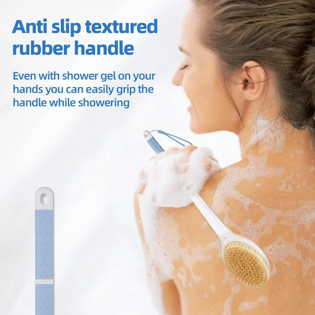 Back Brush Long Handle Shower Bath Scrubber Body For Non-slip Handled Cleang