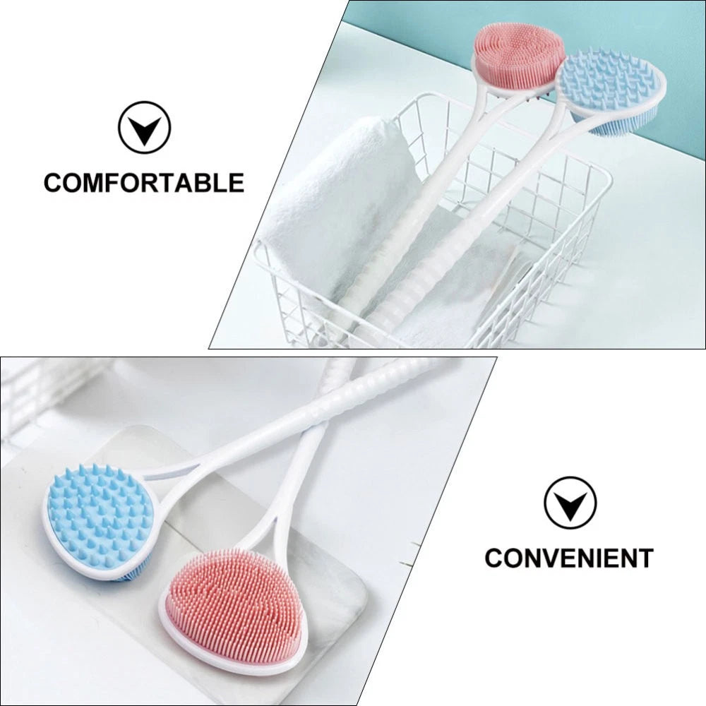 Back Scrub Brush Elder Man Shower Bath Scrubber Exfoliating Brushes