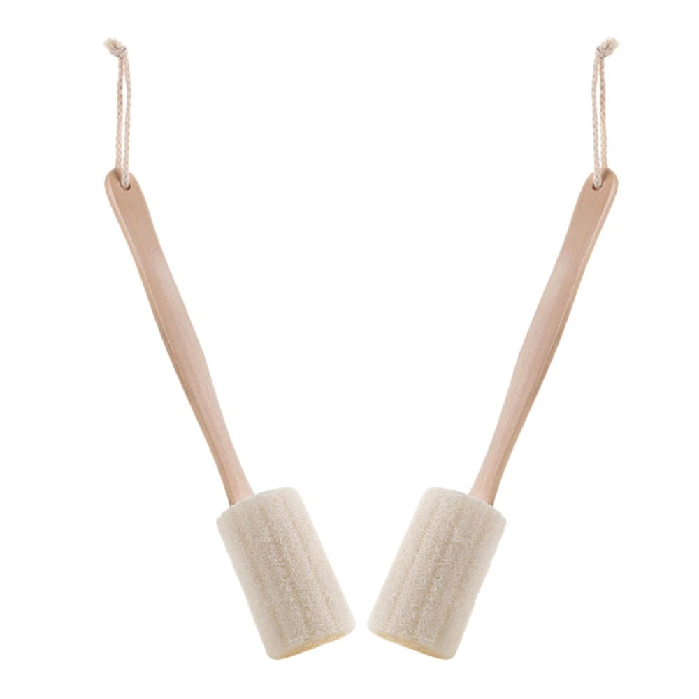 2Pcs Long Handle Back Scrub Brush for Bathing Shower Exfoliating Skin Care