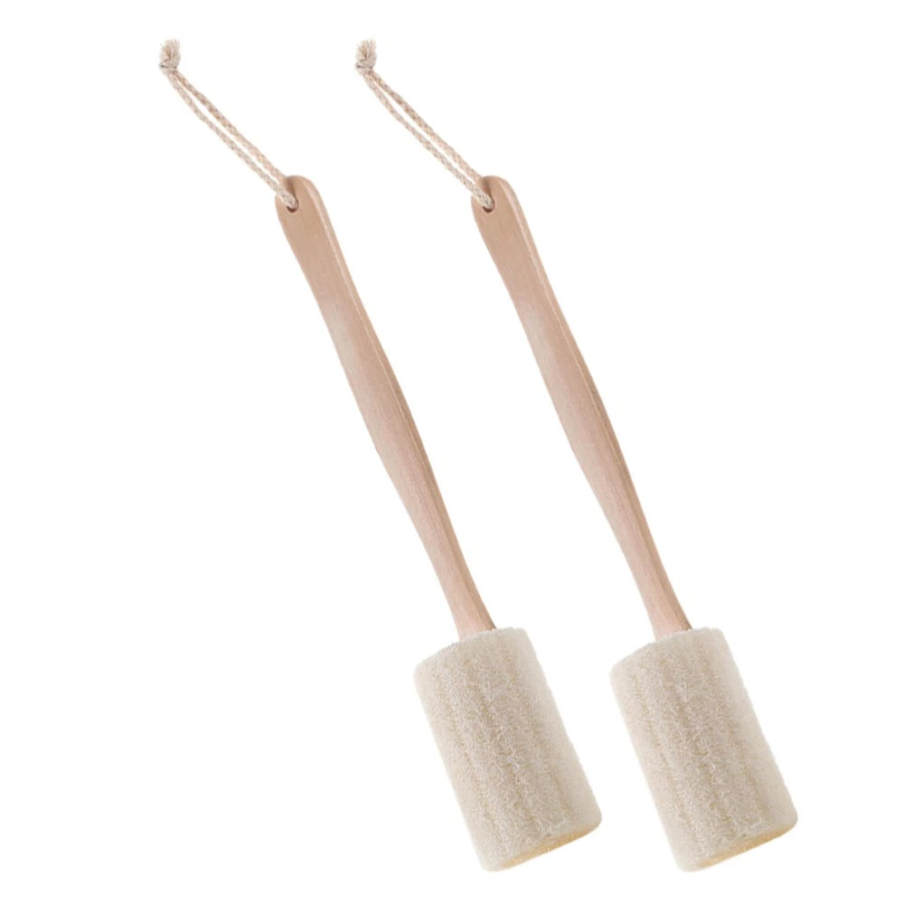 2Pcs Long Handle Back Scrub Brush for Bathing Shower Exfoliating Skin Care