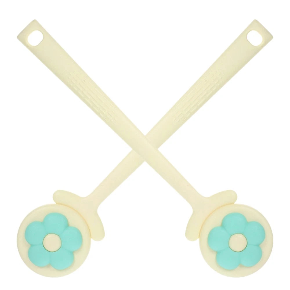 2 Pcs Flower Bath Brush Man Back Exfoliator for Shower Lotion Applicator Men