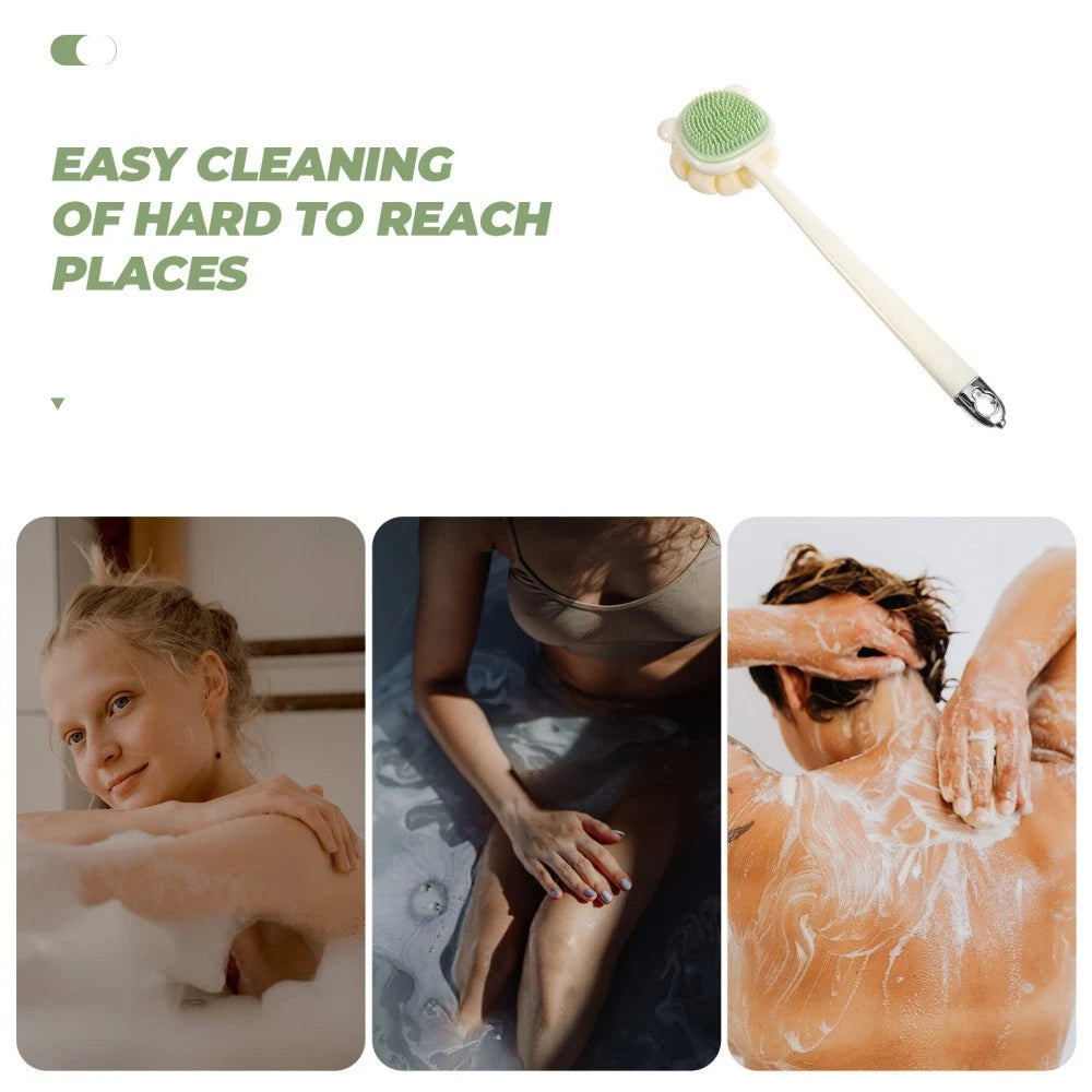 Back Rub Brush Body Exfoliator Exfoliating Scrubber Scrubbing Bathbrush