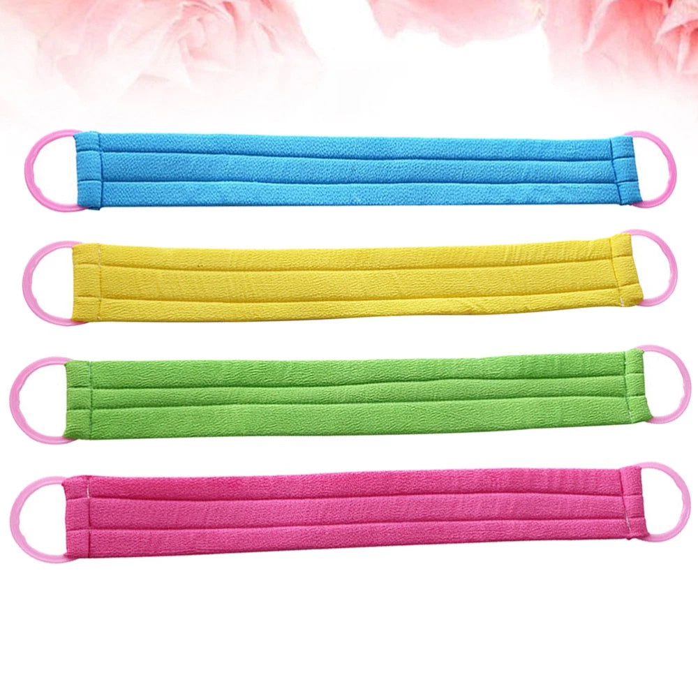 4 PCS Bath Towel Back Washing Bathing Japanese Exfoliating Scrubber