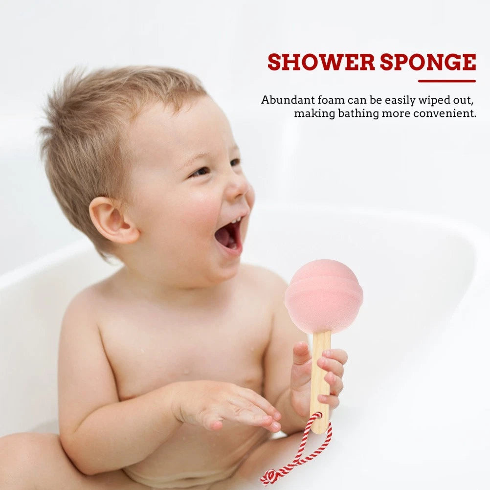 2 Pcs Bath Sponge Toddler Baby Shower Brush for Cleaning Body Scrubber