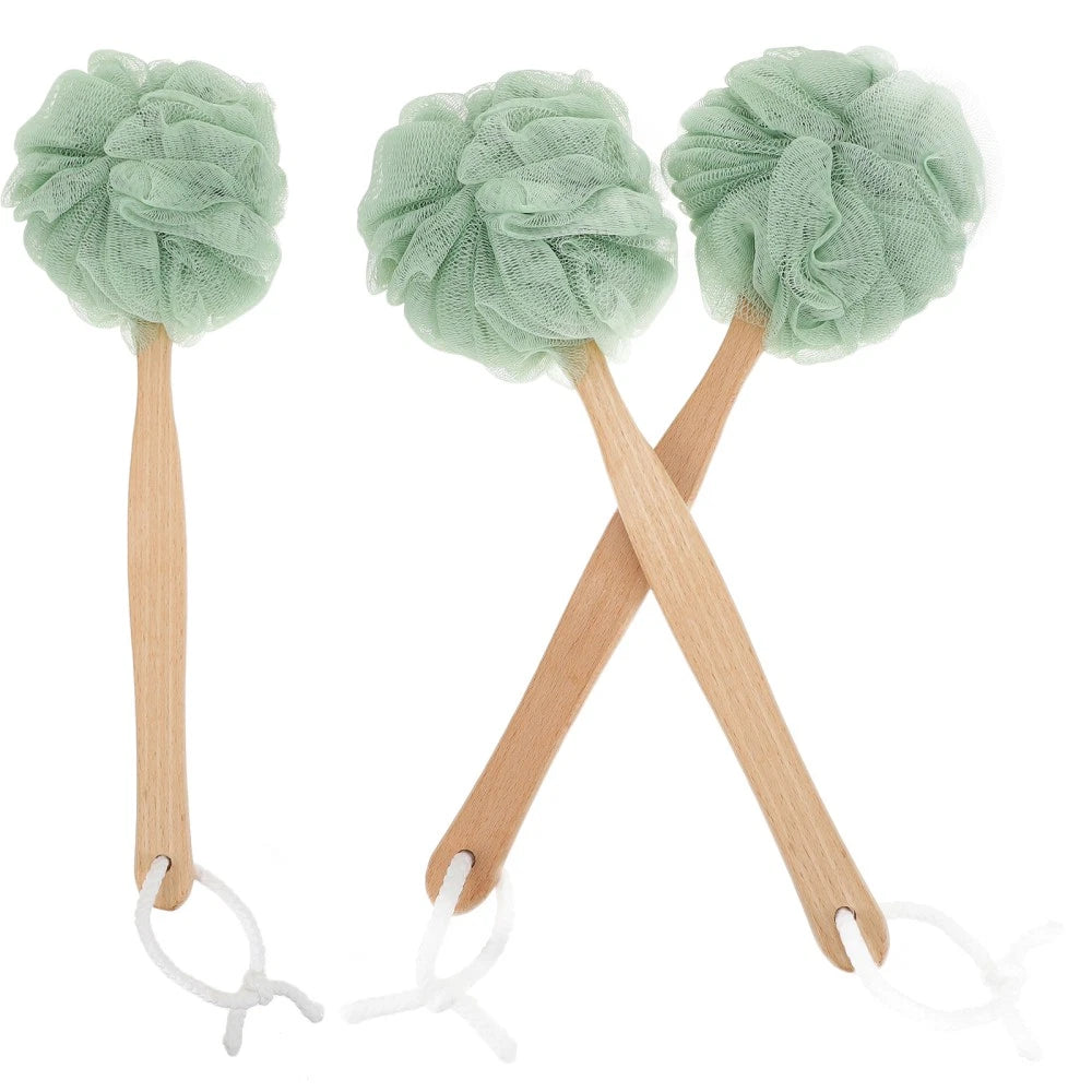 3 Pcs Bath Ball Towel Shower Brush Cleaning Scrubber Bathing Supply