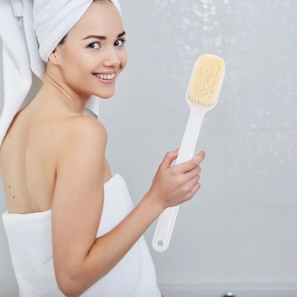 Back Scrub Brush Bath Shower Scrubber with Long Handle Bathroom Cleaner for