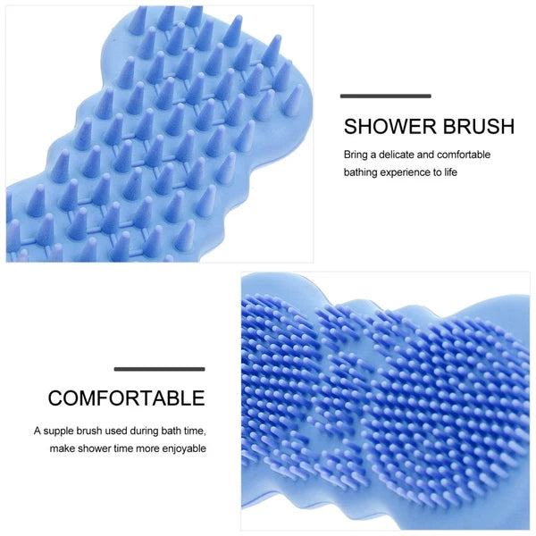 Multifunctional Bath Brush Silicone Body Scrubber Shower Baby Handheld