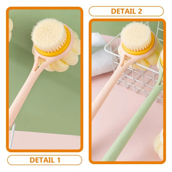 Bath Brush Shower Scrubber Body Men Exfoliating Back for Bamboo Dry Brushes