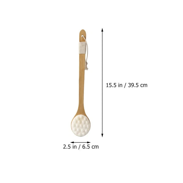 Long Handle Back Rubbing Cat Claw Brush Body Shower Exfoliator for Bath