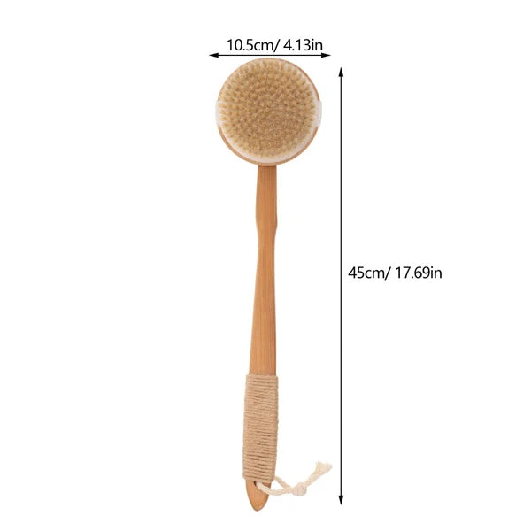 Removable Bath Brush Women's Elderly Body Scrubber Shower Cleaner
