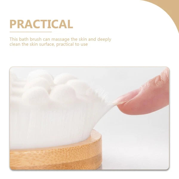 Long Handle Back Rubbing Cat Claw Brush Body Shower Exfoliator for Bath