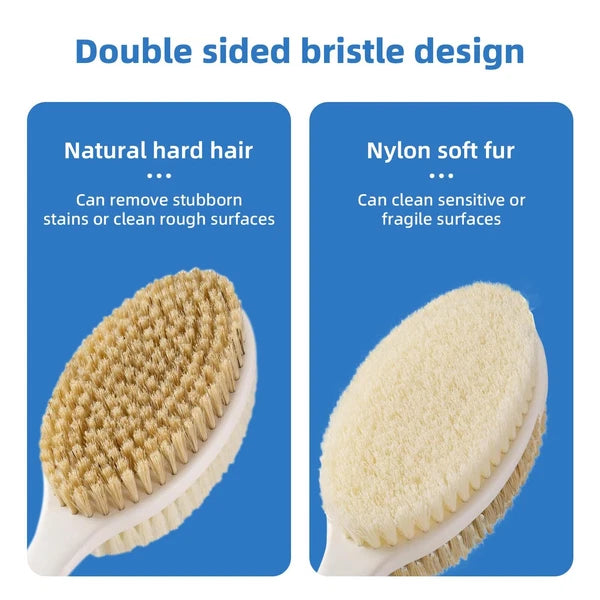 Back Brush Long Handle Shower Bath Scrubber Body For Non-slip Handled Cleang