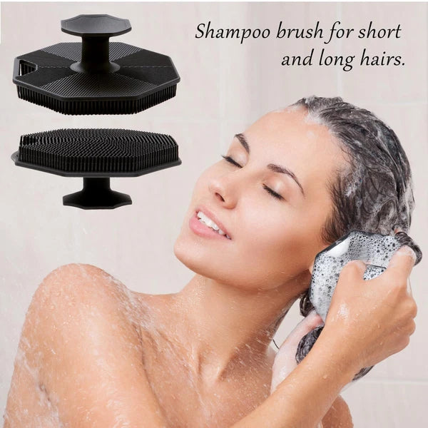2Pack Silicone Body Scrubber Exfoliating Body Buffer with Handle for Shower
