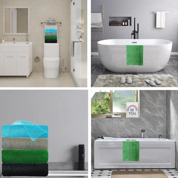 High Quality African Net Washcloth - Durable Nylon Material - Machine Washable