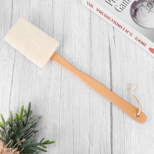 Body Scrubber Bath Sponge Brush Loofah Man with Handle Back Scrubbing