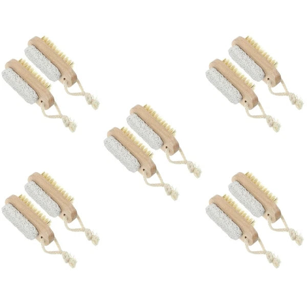 2 Pcs Double-sided Brush of Stepping Bath Foot Scrubber