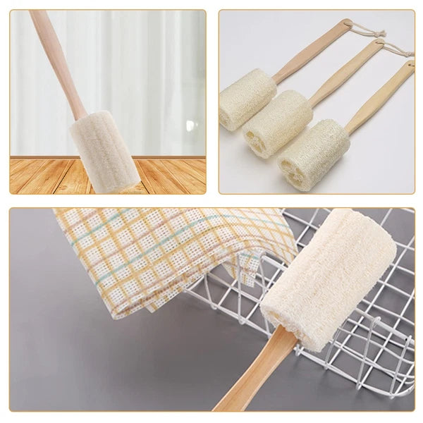 2Pcs Long Handle Back Scrub Brush for Bathing Shower Exfoliating Skin Care
