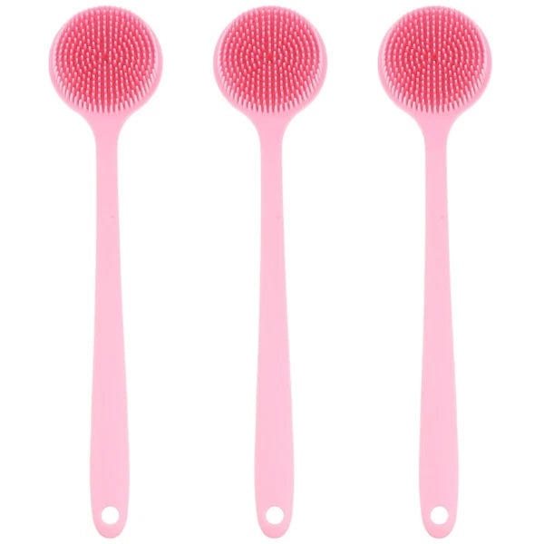 3 PCS Bath Brush Silicone Loofah Exfoliating for Dad Back Shower
