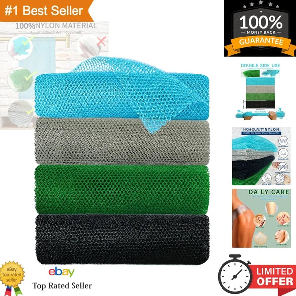High Quality African Net Washcloth - Durable Nylon Material - Machine Washable