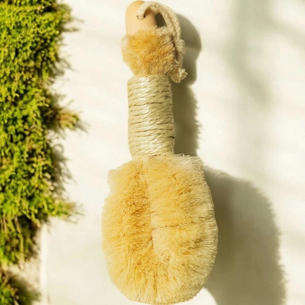 Vegan Sisal Dry Brush | Exfoliating | Self Care | Eco Friendly