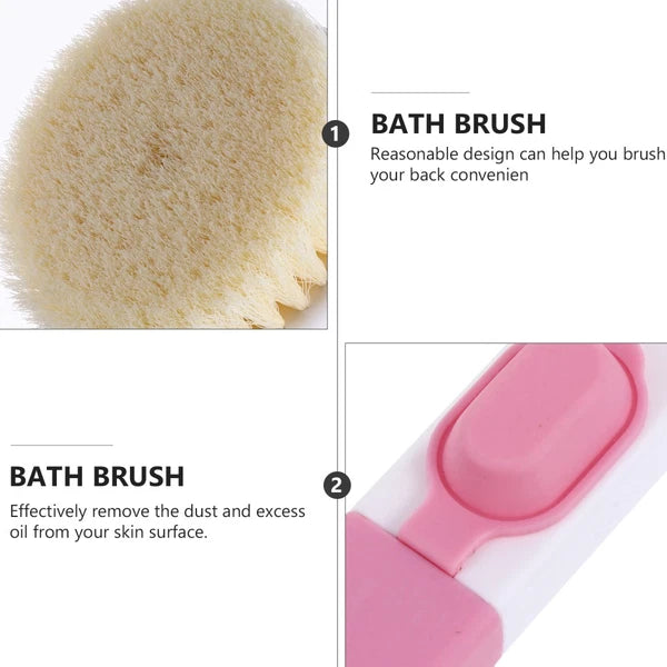 Soft Brush Work Elderly Bath Scrubber Body Scrubbers Long Handle