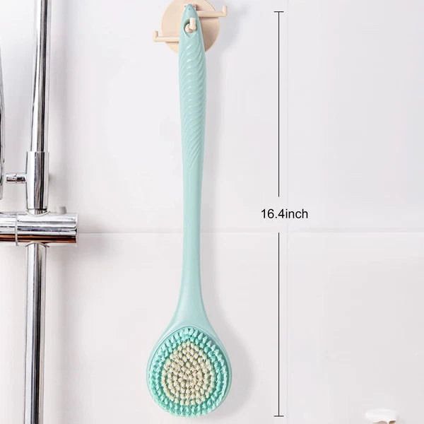 Back Bath Brush Long Handle for Shower - Soft Brush for Men & Women(16.4" Long)