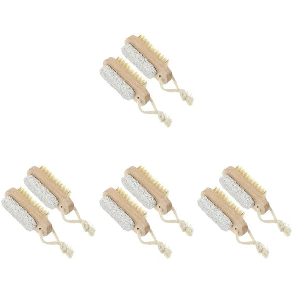 2 Pcs Double-sided Brush of Stepping Bath Foot Scrubber