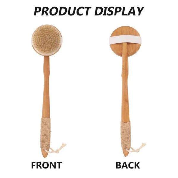 Removable Bath Brush Women's Elderly Body Scrubber Shower Cleaner