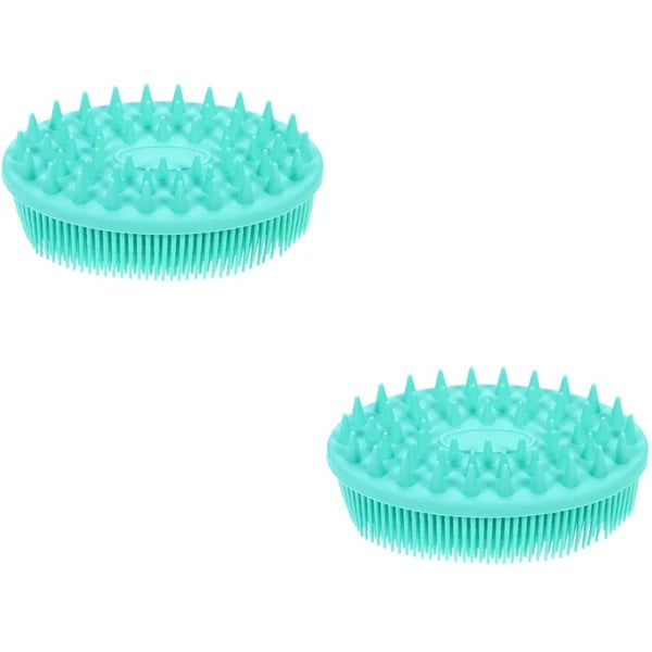 2 Pieces Silicone Bath Brush Bathing Accessories Shower