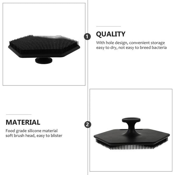 1Pc Bathroom Silicone Bath Scrubbers Multifunctional Bath Tool for Body Head Use