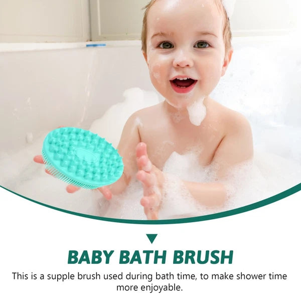 2 Pieces Silicone Bath Brush Bathing Accessories Shower