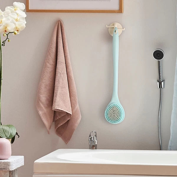 Back Bath Brush Long Handle for Shower - Soft Brush for Men & Women(16.4" Long)