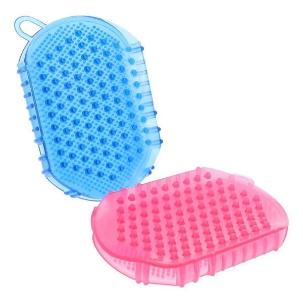 2 Pcs Massage Brush Man Body Dry Exfoliator Bath Scrubber Brushes