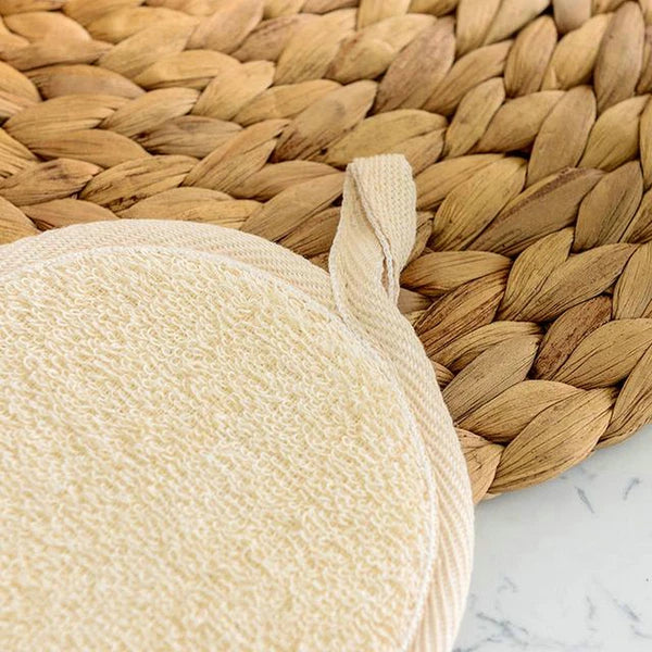 Natural Bath Pro Loofah Pad Shower Sponge Body Scrubber Exfoliating Wash Pad_EN-