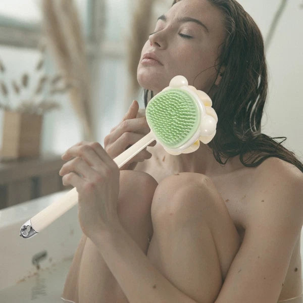 Back Rub Brush Bath Cleaning Exfoliating Body Wash Handle Shower