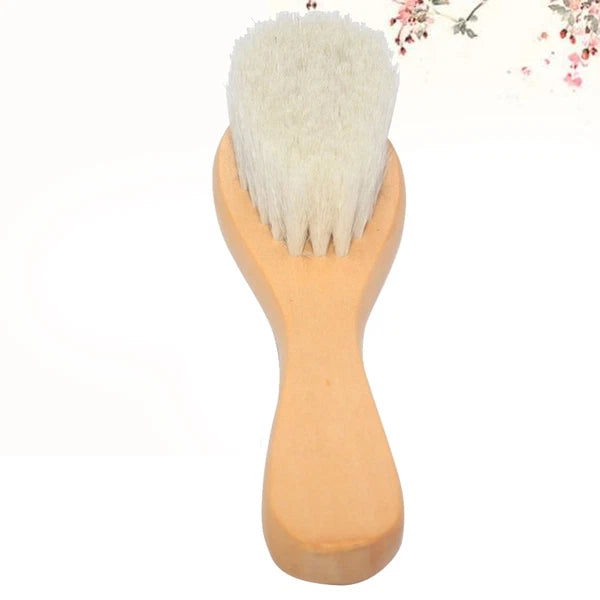 1pc Bath Brush Wooden Handle Bath Scrubber Massage Brush for Baby Kids