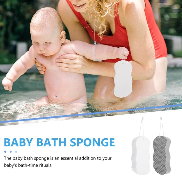 2 Pcs Baby Bath Sponge Child Toddler Shower Scrub Brush for Body Scrubber