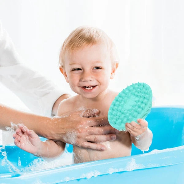 2 Pieces Silicone Bath Brush Bathing Accessories Shower