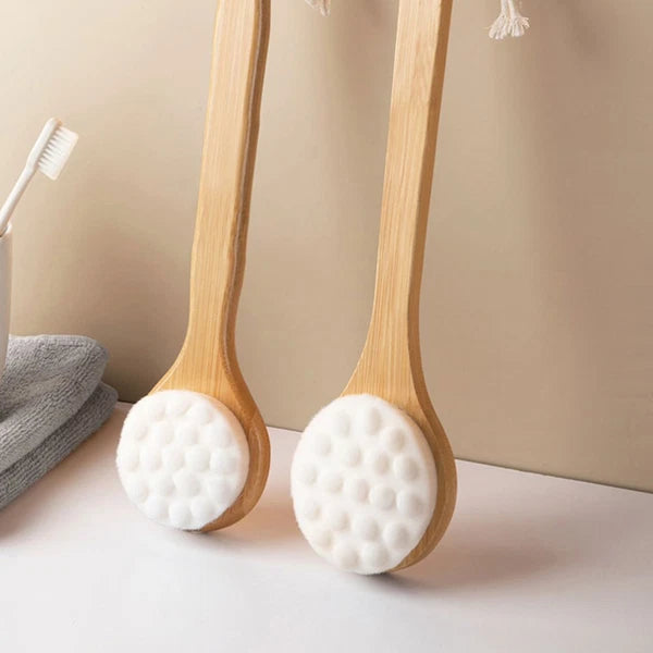 Long Handle Back Rubbing Cat Claw Brush Body Shower Exfoliator for Bath
