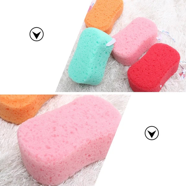 4Pcs Bath Sponges Bath Scrubbers Bathing Accessories (Random Color)